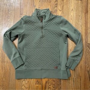 LL Bean quilted quarter zip